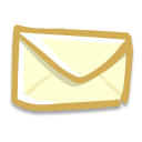 mail, envelop, Message, Email, Letter LemonChiffon icon