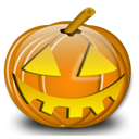 halloween, pumpkin Black icon