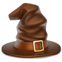 halloween, witch hat, hat SaddleBrown icon