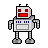 robot Black icon