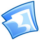 Blue, Folder Black icon