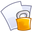 locked, document, security, Lock, File, paper Lavender icon