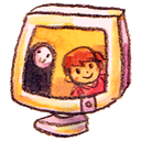 Computer SandyBrown icon