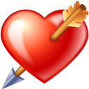 love, valentine Black icon