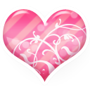 valentine, pink, Heart, love HotPink icon