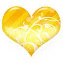 love, Heart, gold, valentine Khaki icon