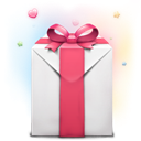 present, day, valentine, gift LightSkyBlue icon