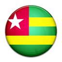 Togo, flag, Country Black icon