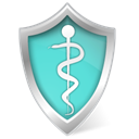 care, Guard, shield, protect, health, security Black icon