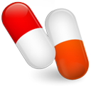 Pill OrangeRed icon