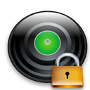 security, Lock, locked, save, Disk, disc Black icon