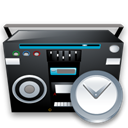 tape, Alarm, Clock, alarm clock, time, recoder, history Black icon