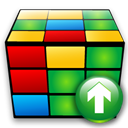 upload, rise, increase, Ascend, Up, Ascending, cube up, cube Black icon