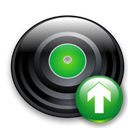 Ascending, disc, increase, disc up, Up, Ascend, rise, save, Disk, upload Black icon