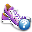 help, shoes Black icon