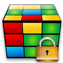 cube, locked, Lock, security Black icon