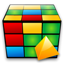 cube, level Black icon
