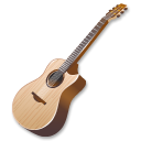 guitar, instrument Black icon