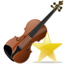 fav, instrument, Violin Black icon