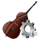 contrabass, config, Configure, configuration, preference, instrument, Setting, option Black icon