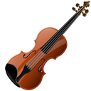 Violin, instrument Black icon