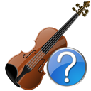 help, instrument, Violin Black icon