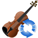 instrument, refresh, Reload, Violin Black icon