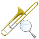 zoom, instrument, Trombone Black icon