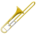 instrument, Trombone Black icon