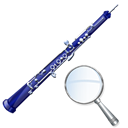 oboe, instrument, zoom Black icon