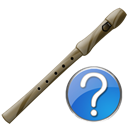 Flute, instrument, help Black icon