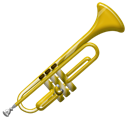 instrument, Trumpet Black icon