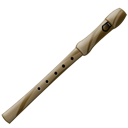 Flute, instrument Black icon