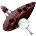 instrument, zoom, ocarina Black icon