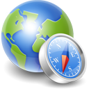 planet, world, globe, compass, earth Black icon