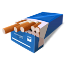 cigarretes, Blue Black icon