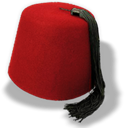 hat, fez Black icon