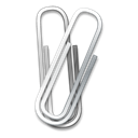 paper clip, office Black icon