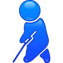 walking DodgerBlue icon