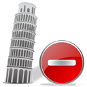 remove, torredepisa, delete, Del Black icon