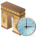 Alarm, Arcodeltriunfo, Clock, history, alarm clock, time Black icon