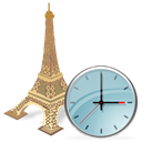 time, Clock, history, alarm clock, torreeiffel, Alarm Black icon