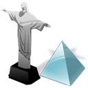 level, cristoredentor Black icon