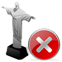 cristoredentor, cancel, no, stop, Close Black icon