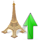 Ascending, Ascend, upload, torreeiffel, rise, torreeiffel up, Up, increase Black icon