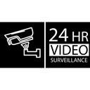 24 Hours, video camera, signal, surveillance, sign, 24 Hours Sign, security, filming, Tools And Utensils, Camera Black icon