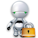 Cartoon, security, locked, Lock Black icon