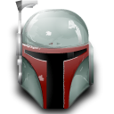 starwars, boba, fett Black icon