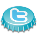 twitter, Social, social network, Sn, beer, Beer cap, Cap MediumTurquoise icon