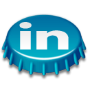 beer, Beer cap, Cap, Linkedin DarkCyan icon